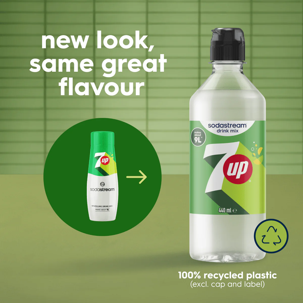 Sodastream 7UP® 6 Pack Syrup Drink Mix 440ml - Image 3