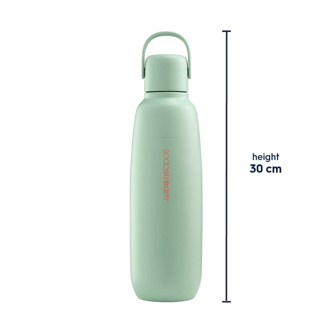 Sodastream Fizz & Go® Insulated Stainless Steel Sparkling Water Bottle Mint 0.9L - Image 9