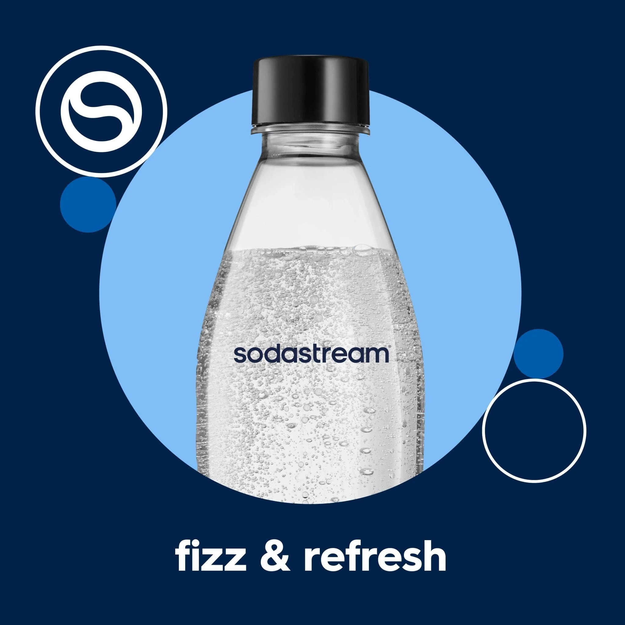 Sodastream Sparkling Water Bottle Twin Pack Black 0.5L - Image 6