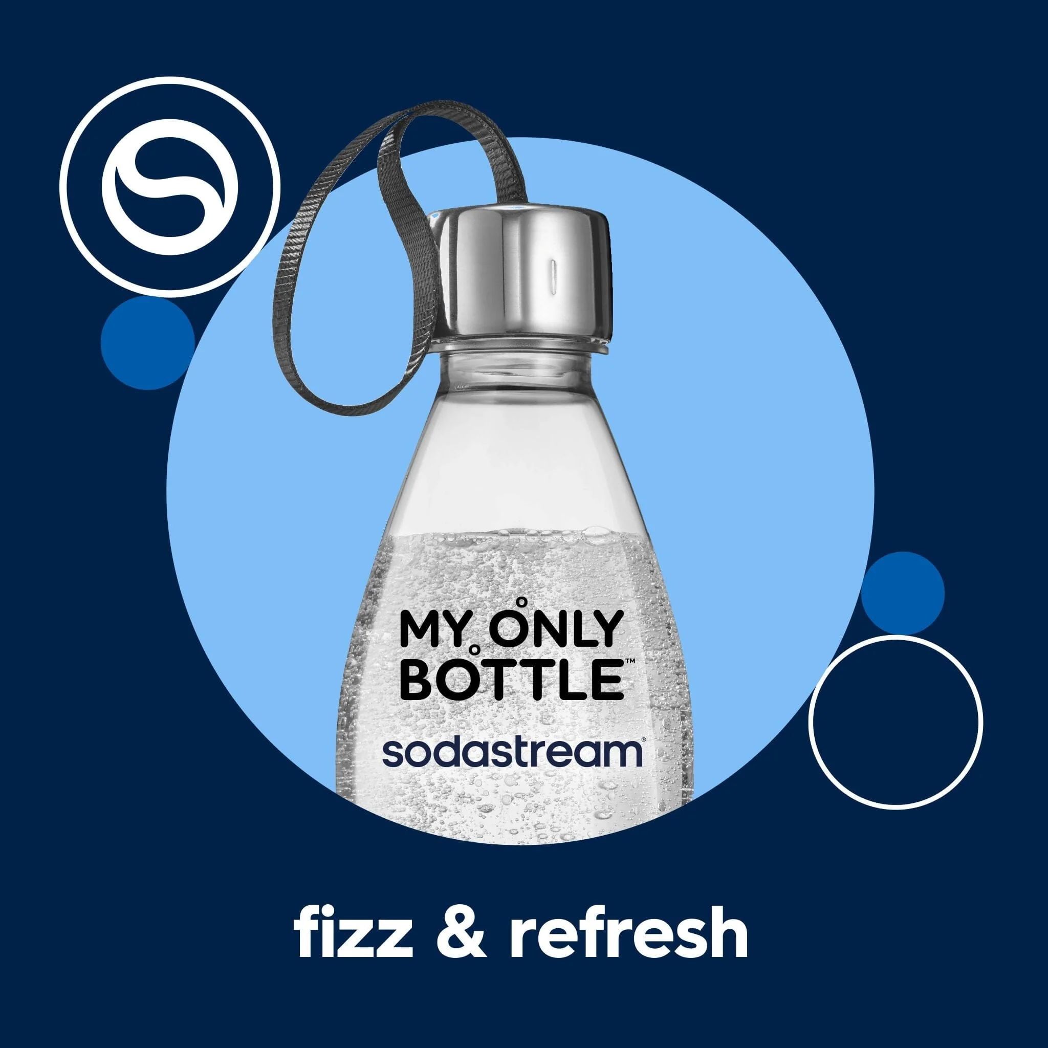 Sodastream Loop Cap Sparkling Water Bottle Black 0.5L - Image 6