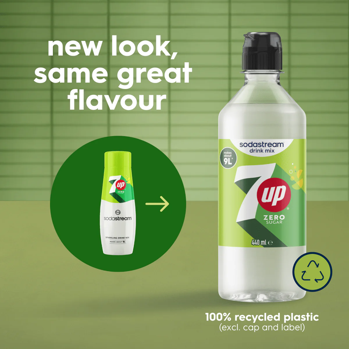 Sodastream 7UP® Zero Sugar Syrup Drink Mix 440ml - Image 2