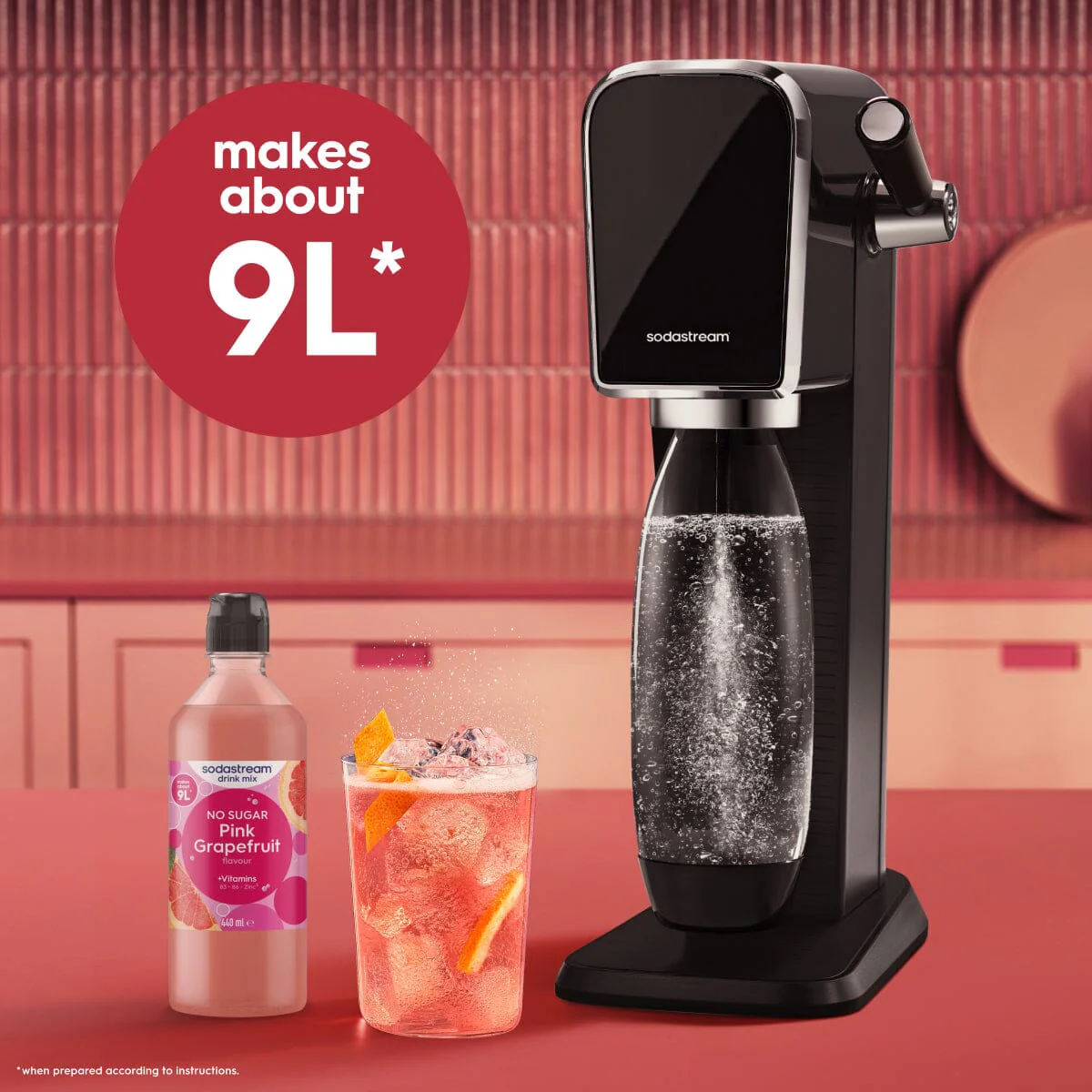 Sodastream Classics® Pink Grapefruit Zero Sugar Syrup Drink Mix 440ml - Image 8