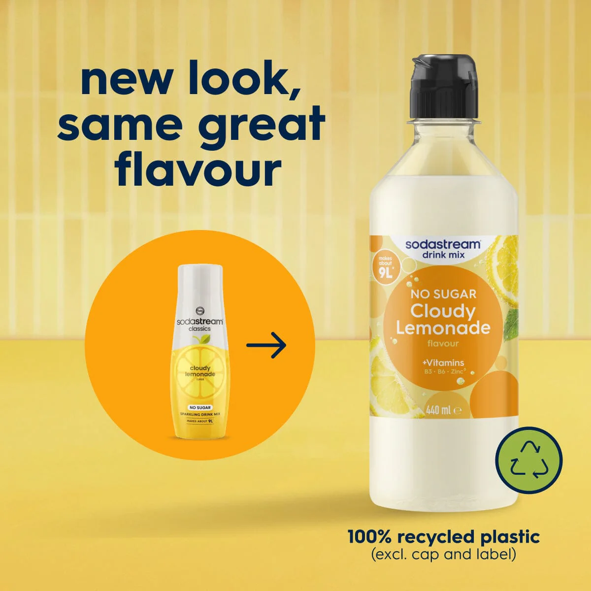 Sodastream Classics Cloudy Lemonade Sugar Free Syrup Drink Mix 440ml - Image 4