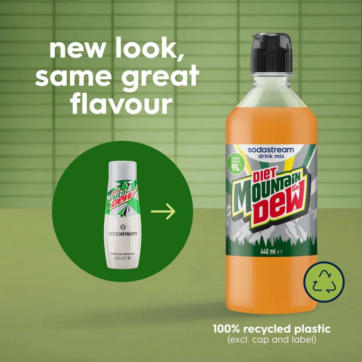 Sodastream Diet MTN DEW® Zero Sugar Syrup Drink Mix 440ml - Image 2