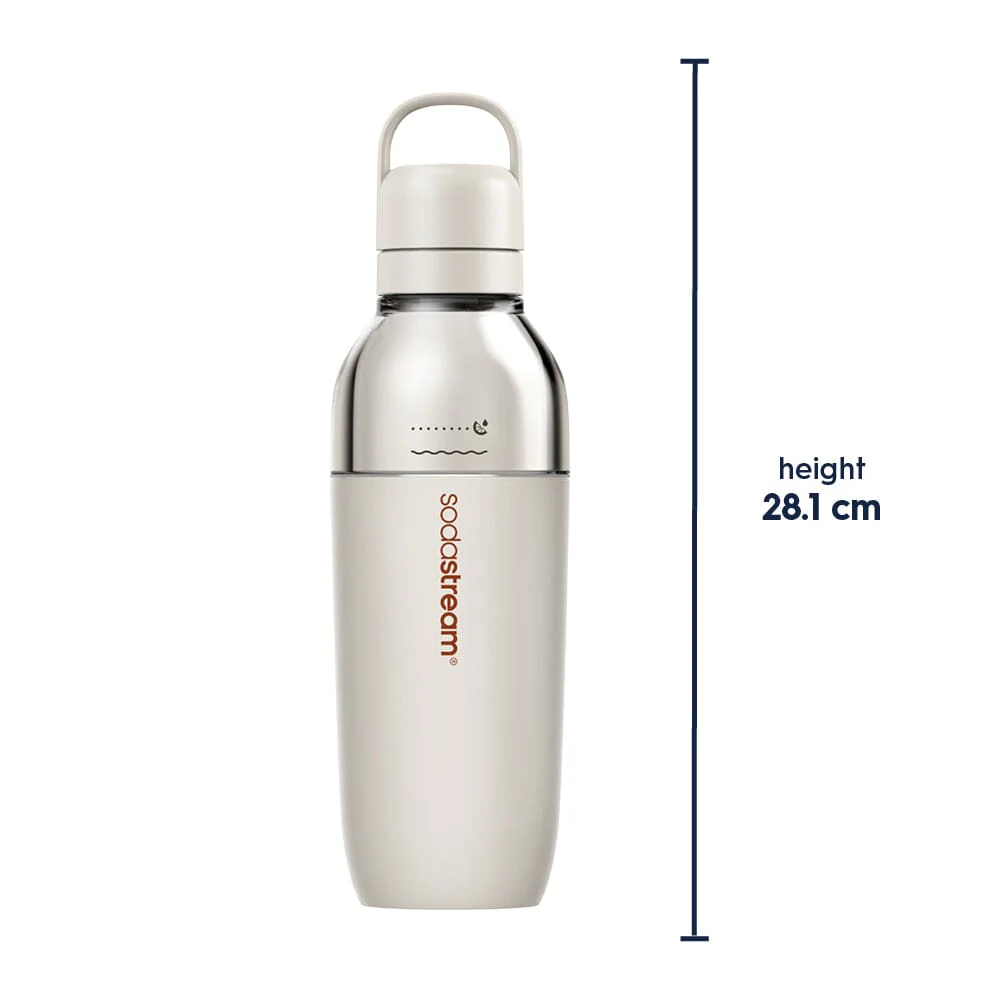Sodastream Fizz & Go® Easy Mix Sparkling Water Bottle Sand 710 ml - Image 8