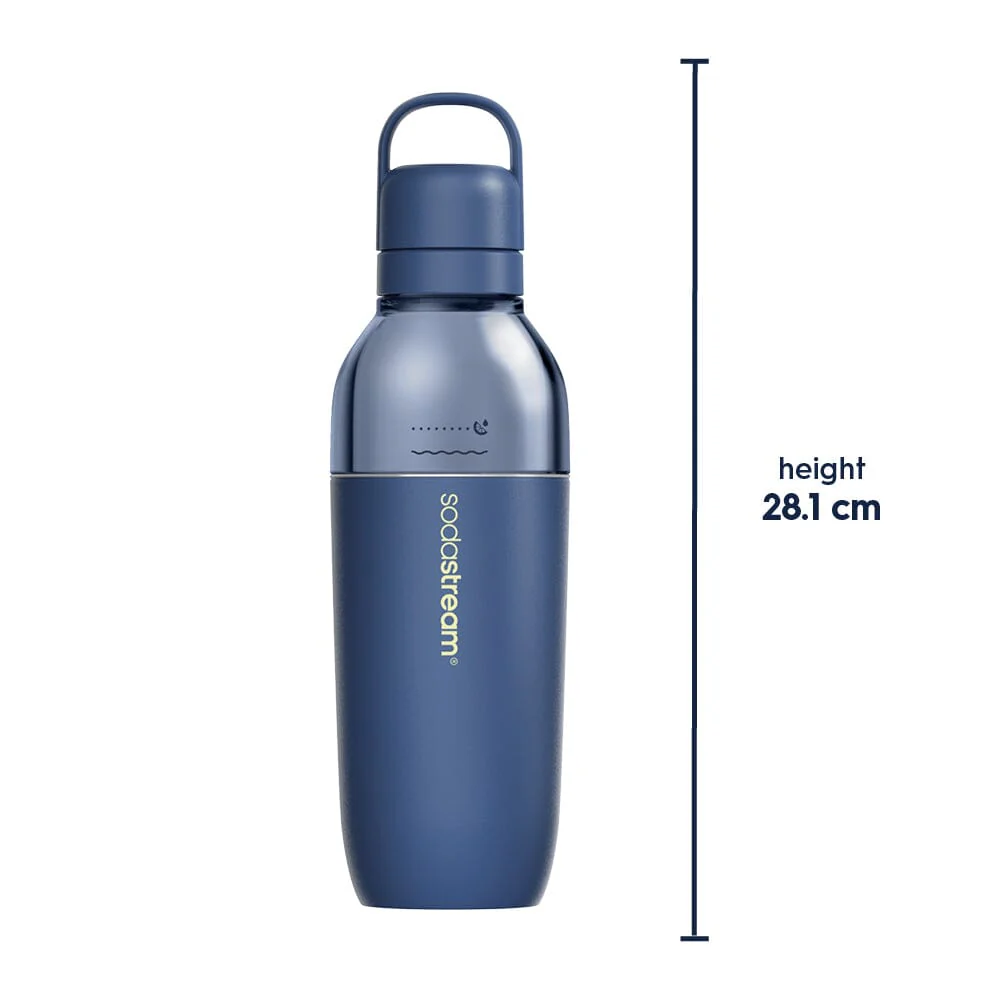 Sodastream Fizz & Go® Easy Mix Sparkling Water Bottle Storm Blue 710 ml - Image 8