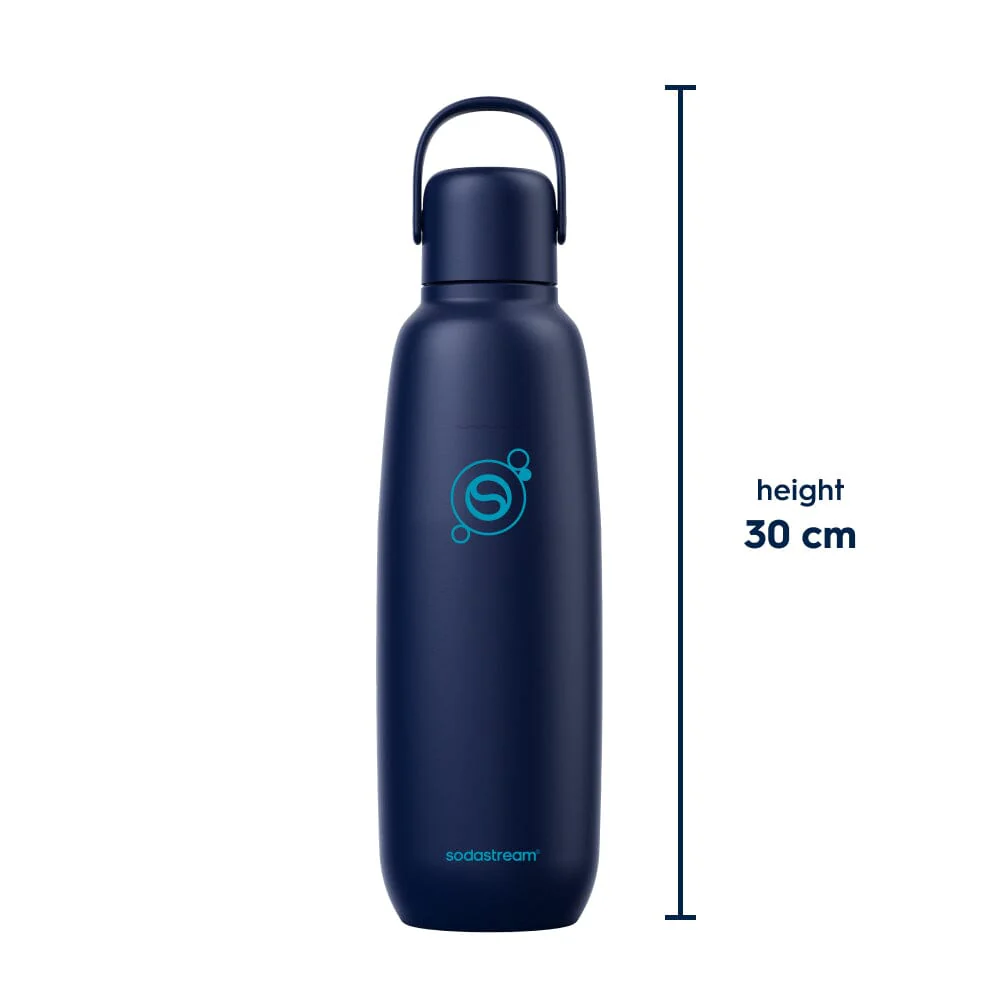 Sodastream Fizz & Go® Insulated Stainless Steel Sparkling Water Bottle Blueberry 0.9L - Image 8