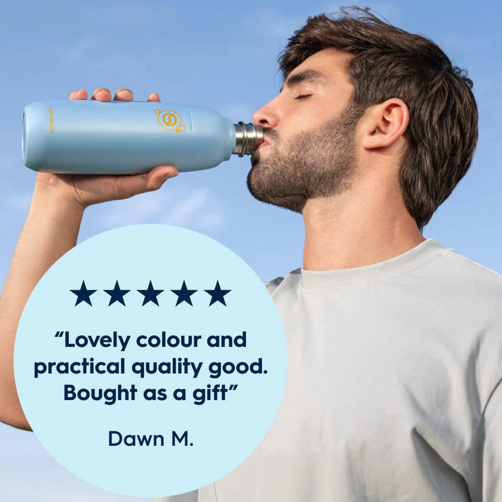 Sodastream Fizz & Go® Insulated Stainless Steel Sparkling Water Bottle Ice 0.9L - Image 4