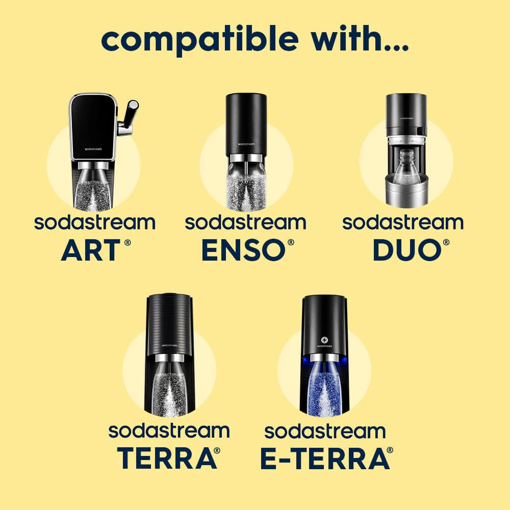 Sodastream Fizz & Go® Insulated Stainless Steel Sparkling Water Bottle Lemon Zest 0.9L - Image 6
