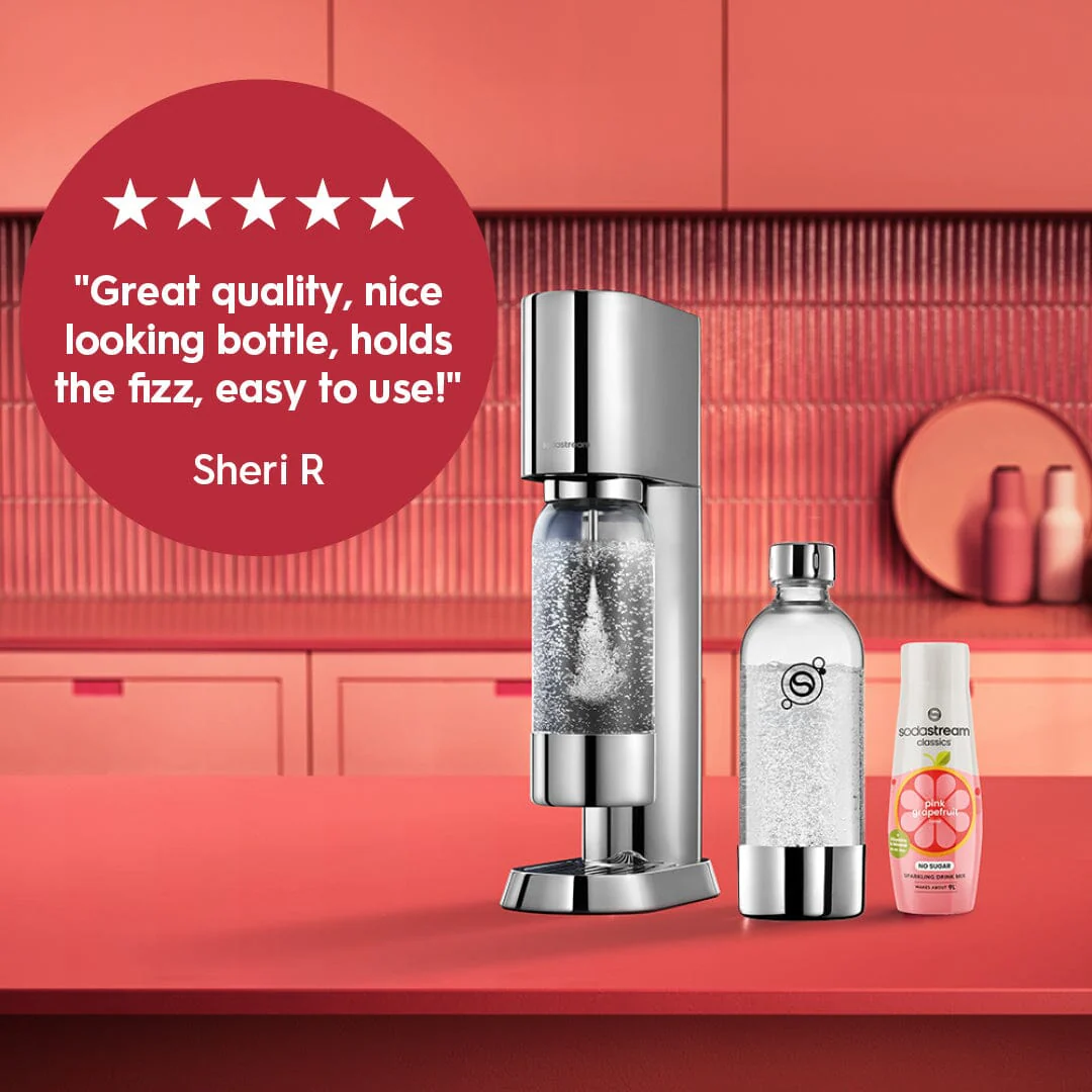 Sodastream Fizz & Refresh™ ENSO Stainless Steel Sparkling Water Bottle 1L - Image 4