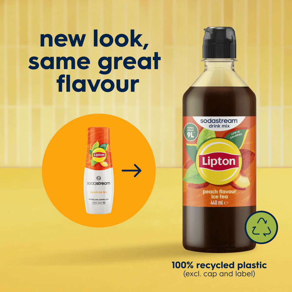 Sodastream Lipton Ice Tea Peach 6 Pack Syrup Drink Mix 440ml - Image 2