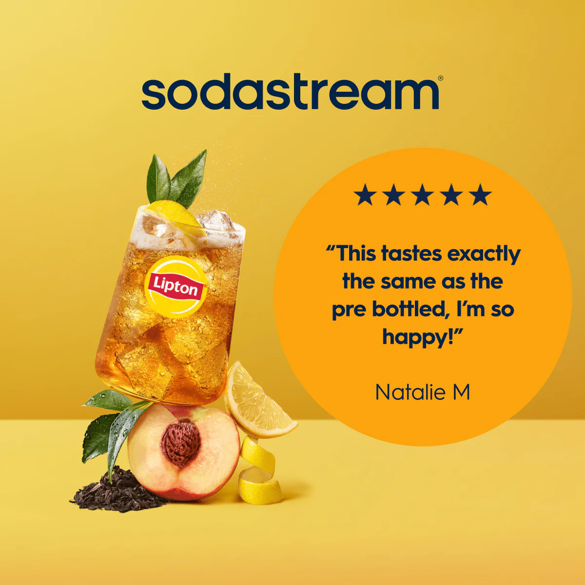 Sodastream Lipton Ice Tea Peach Syrup Drink Mix 440ml - Image 4